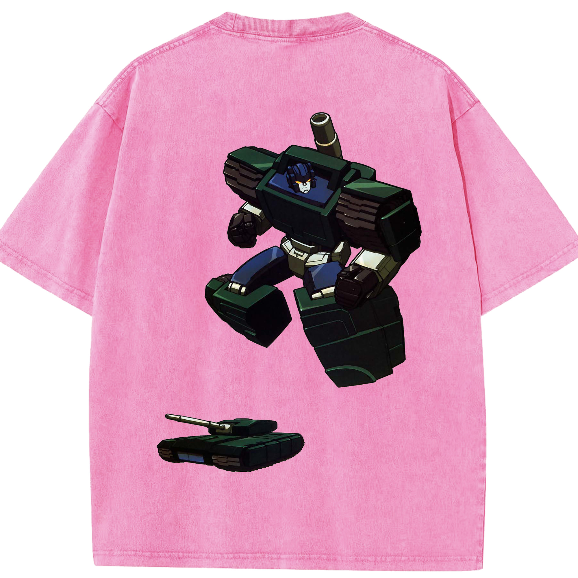 （画像用）  綿100% ヴィンテージ風 半袖Tシャツ（背面プリント）